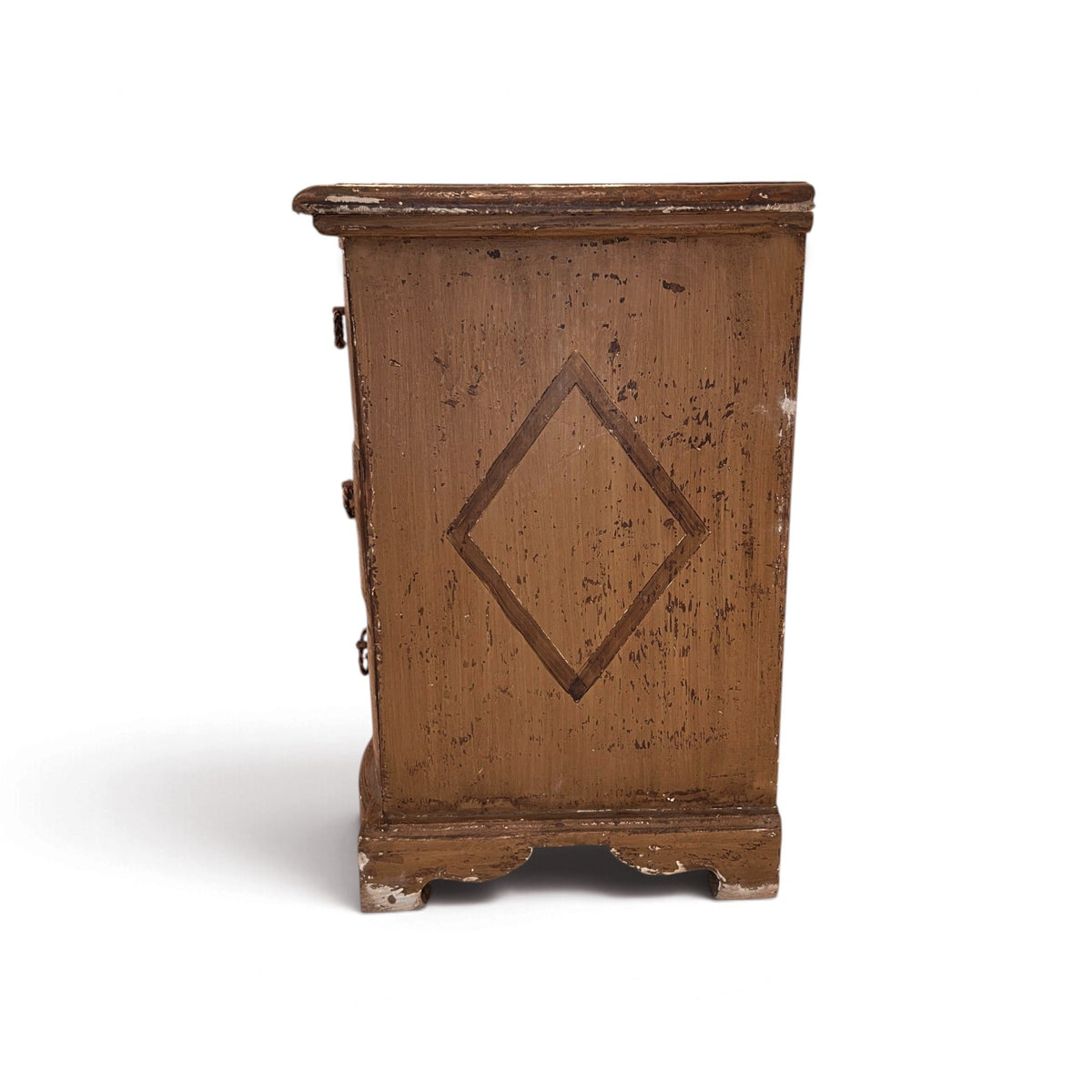 19th Century Crossbow Front Italian Painted Chest