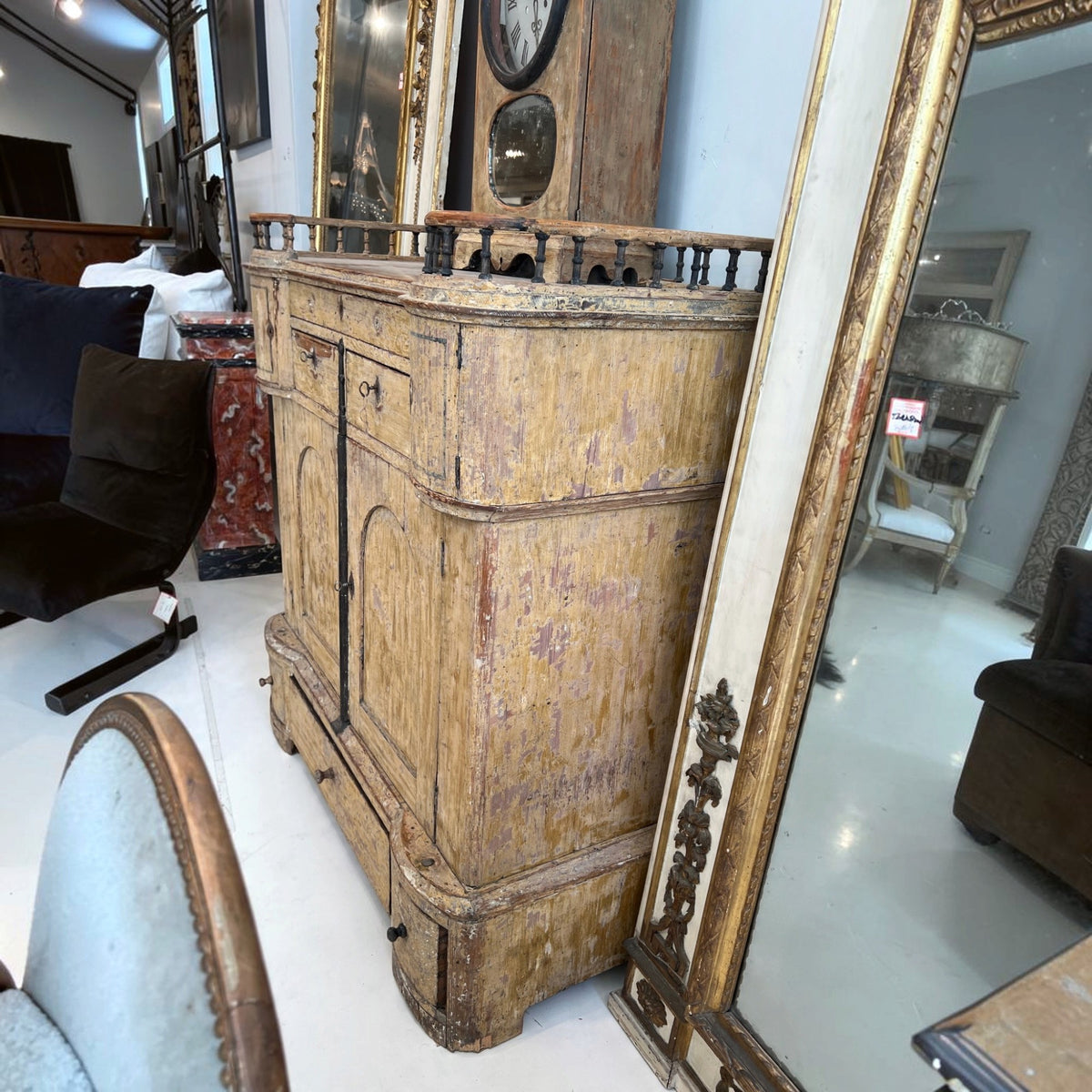19th Century Swedish Clock Cupboard