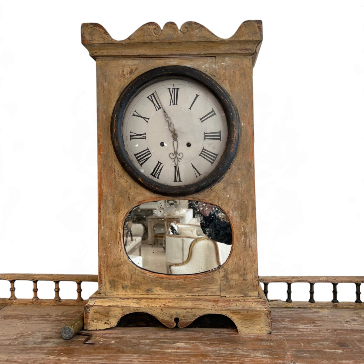 19th Century Swedish Clock Cupboard