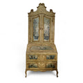 19th Century Italian Painted Secrétaire with Landscapes & Cabriole Legs