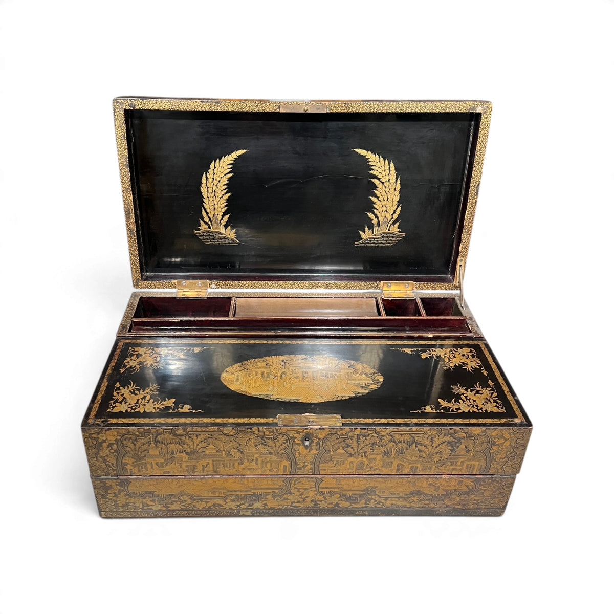 19th Century Lacquer Writing Case