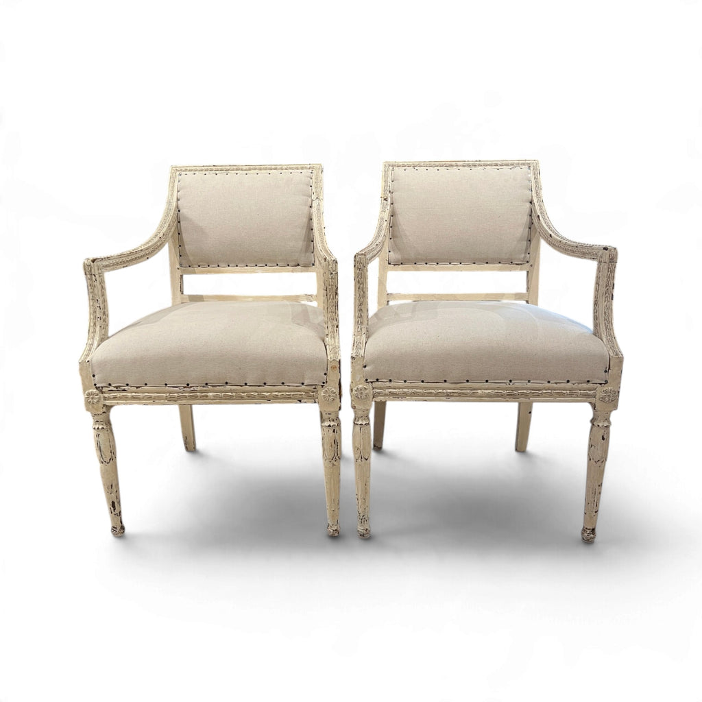 18th Century Swedish Pair of Armchairs