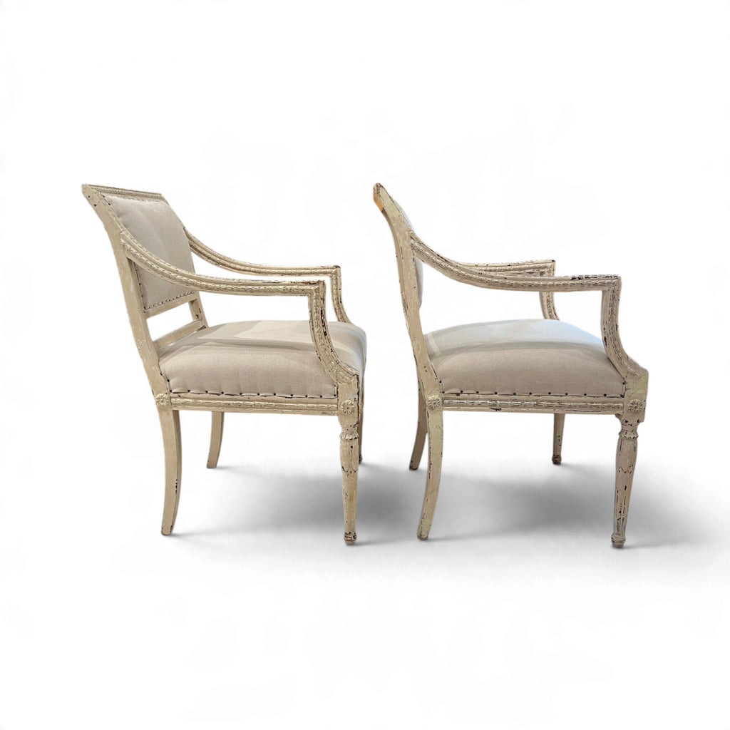 18th Century Swedish Pair of Armchairs