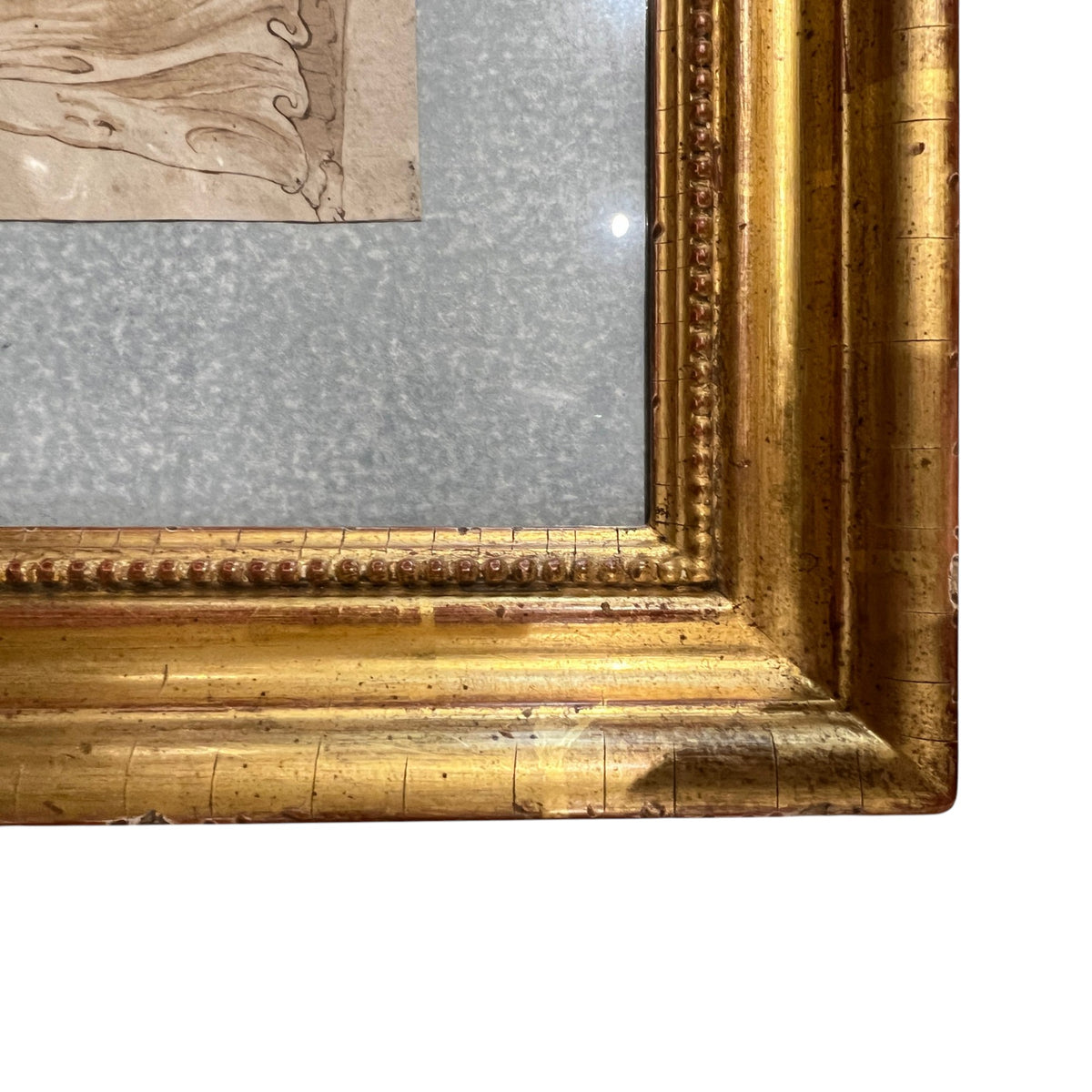 17th Century Northern School 3 Draped Women in 19th Century Gilded Frame
