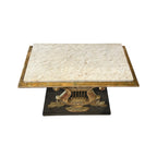 19th Century Swedish Lyre Console with Marble Top by Carl Johan