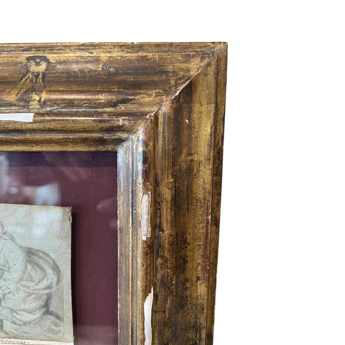 17th Century Northern School Draped Woman Framed