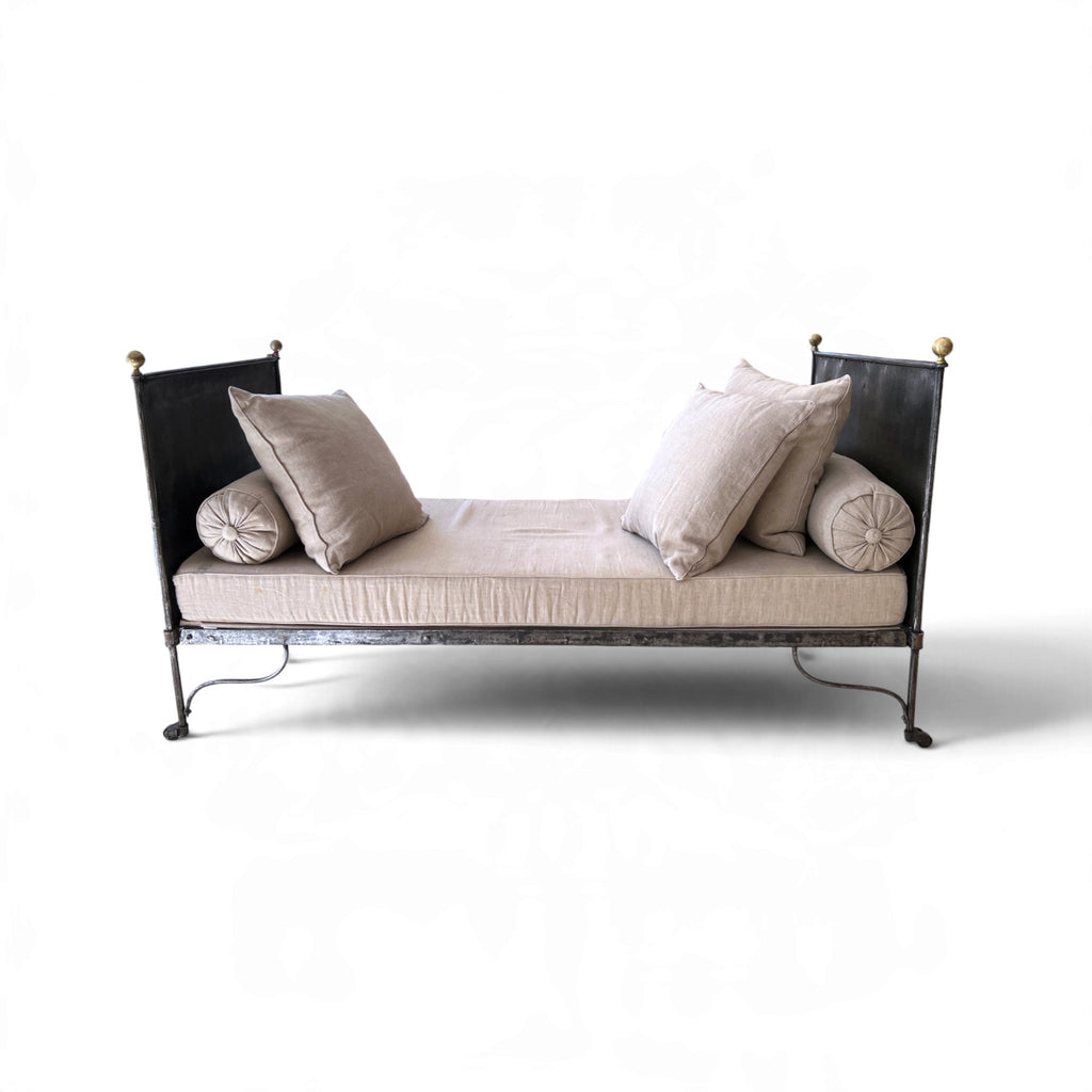19th Century French Pair of Napoleon III Iron Daybeds
