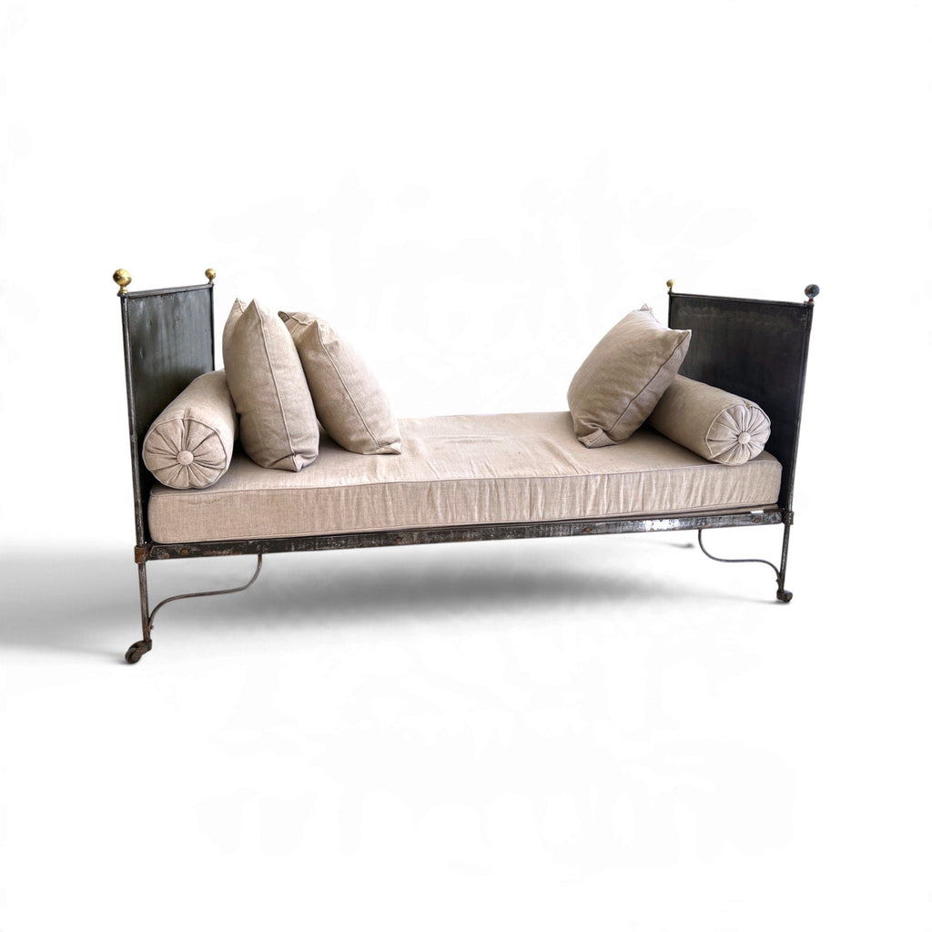 19th Century French Pair of Napoleon III Iron Daybeds