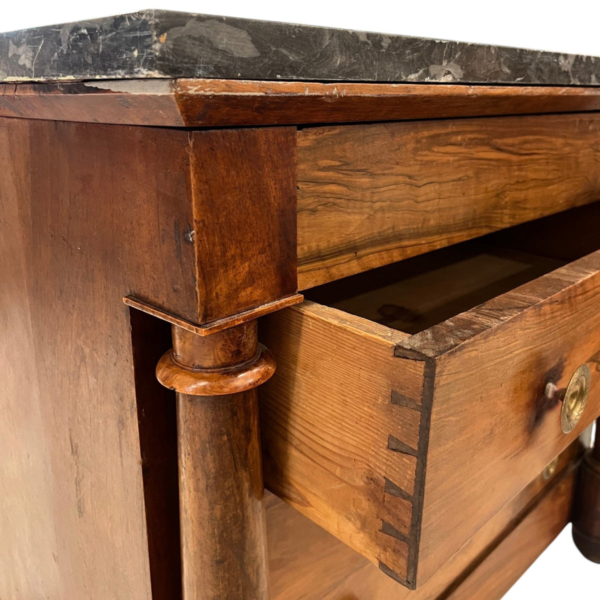 Empire Chest or Commode with Marble Top