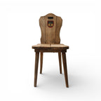 19th Century Belgian Antique Chairs with Coat of Arms from Chateau
