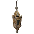 18th Century Italian Gilded & Painted Wood Lantern with Carved Acanthus Details from Piemonte