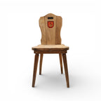 19th Century Belgian Antique Chairs with Coat of Arms from Chateau