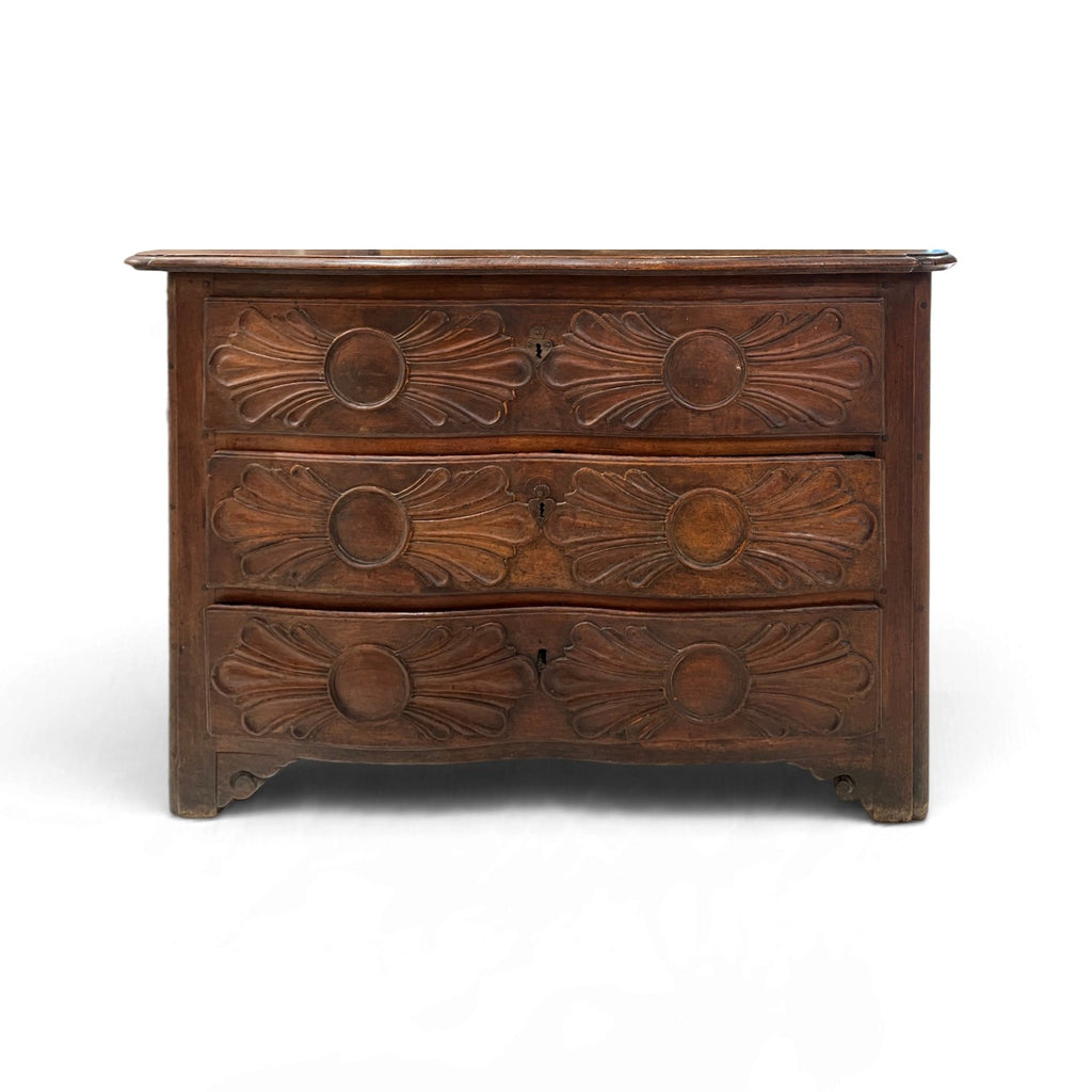 19th Century French Walnut Chest from Grenoble