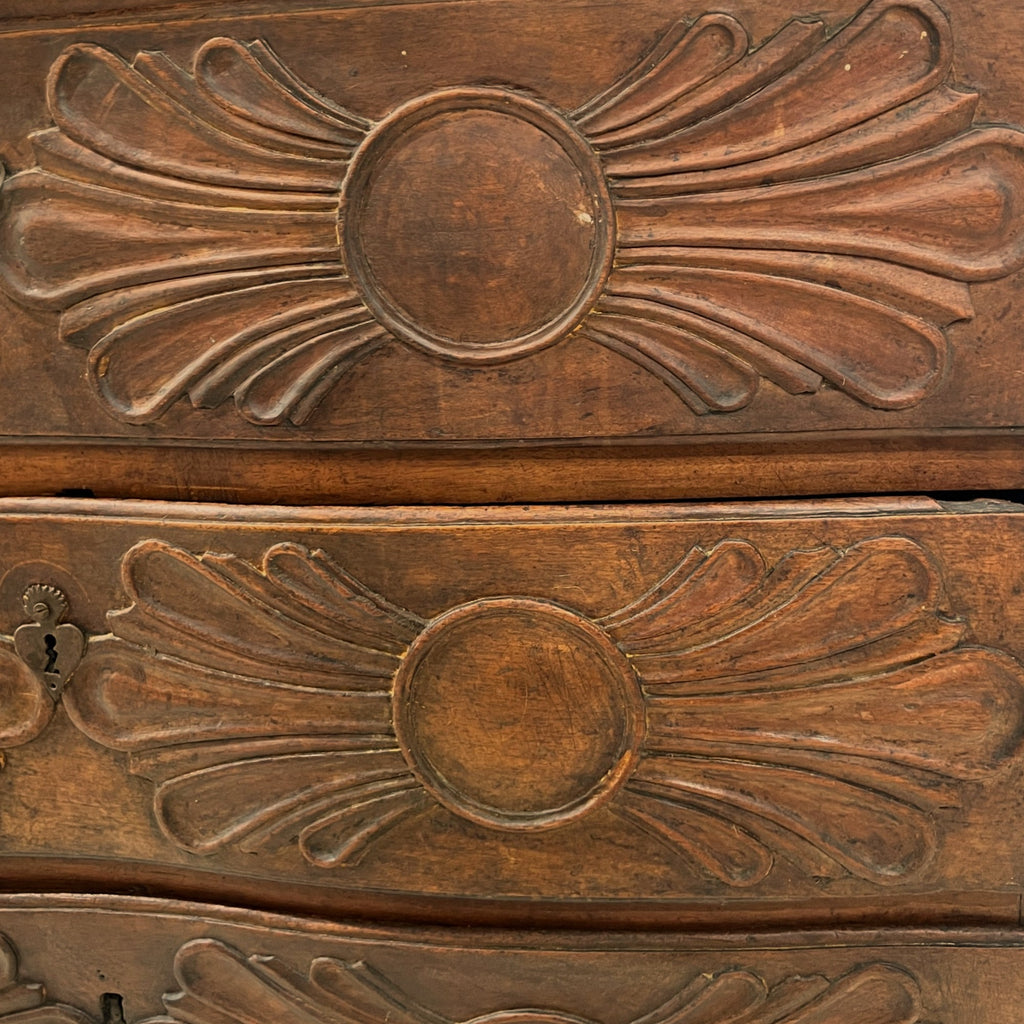 19th Century French Walnut Chest from Grenoble