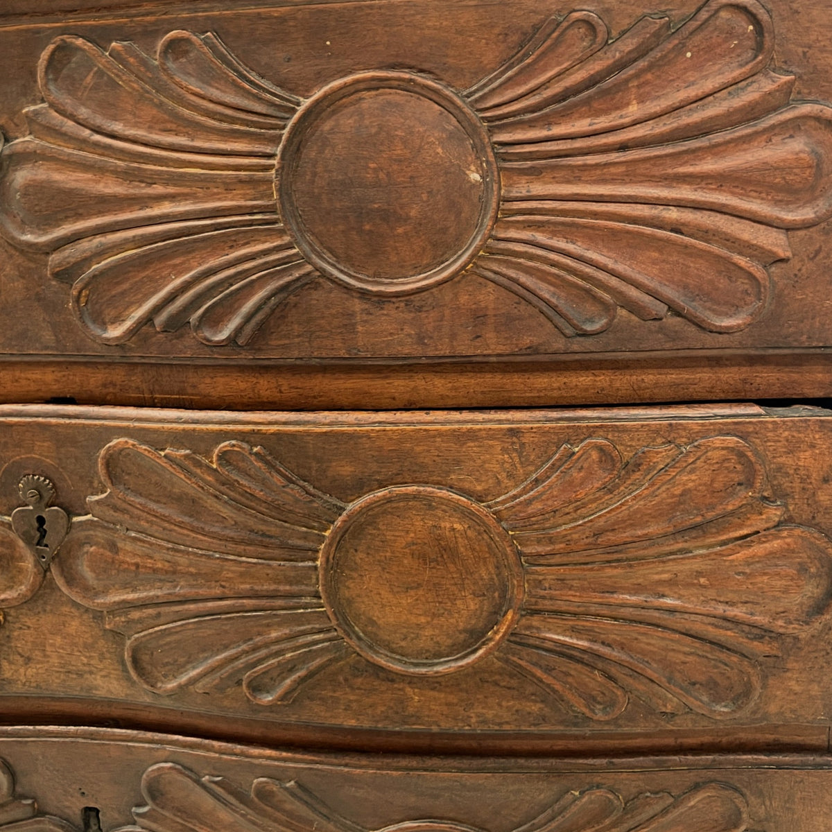 19th Century French Walnut Chest from Grenoble