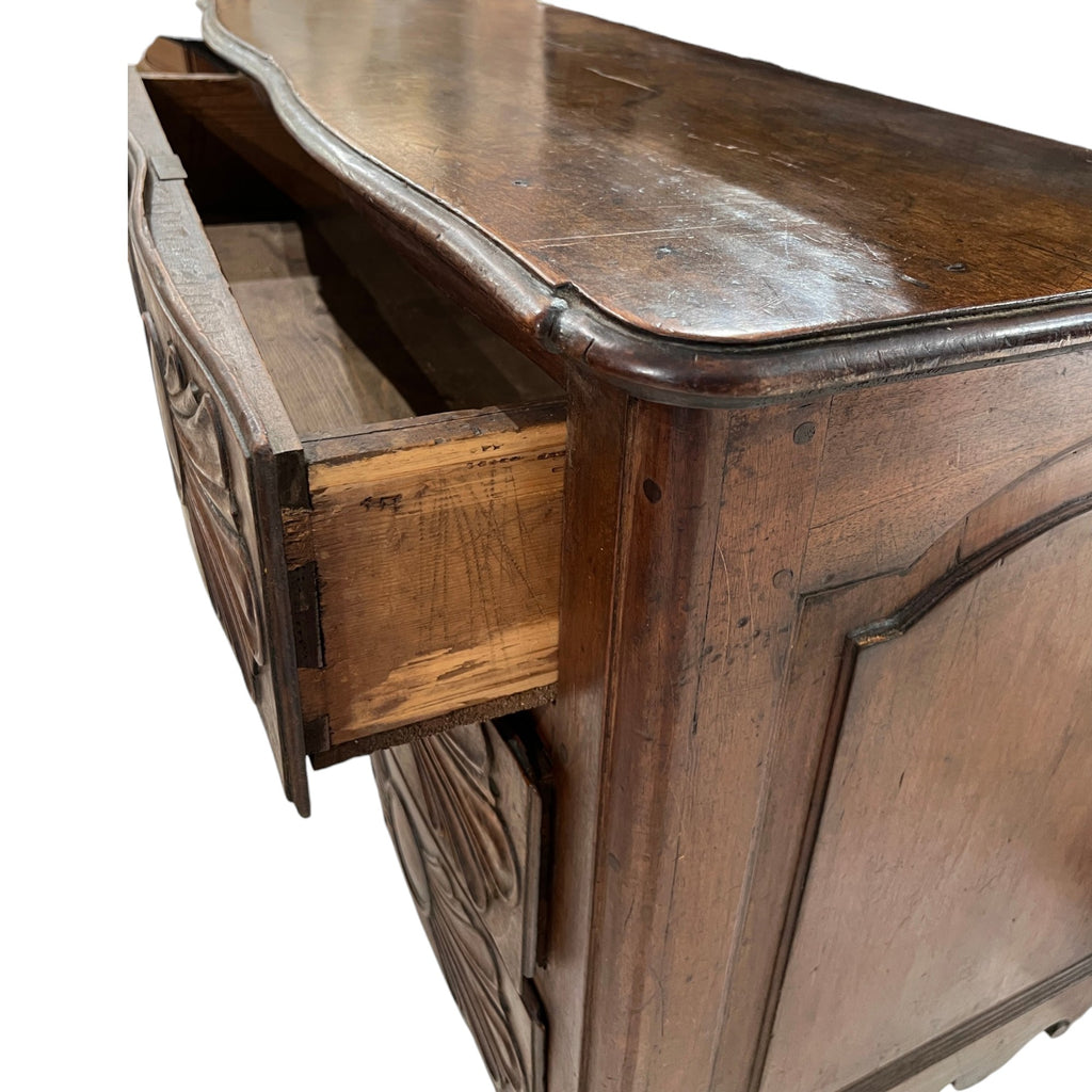 19th Century French Walnut Chest from Grenoble
