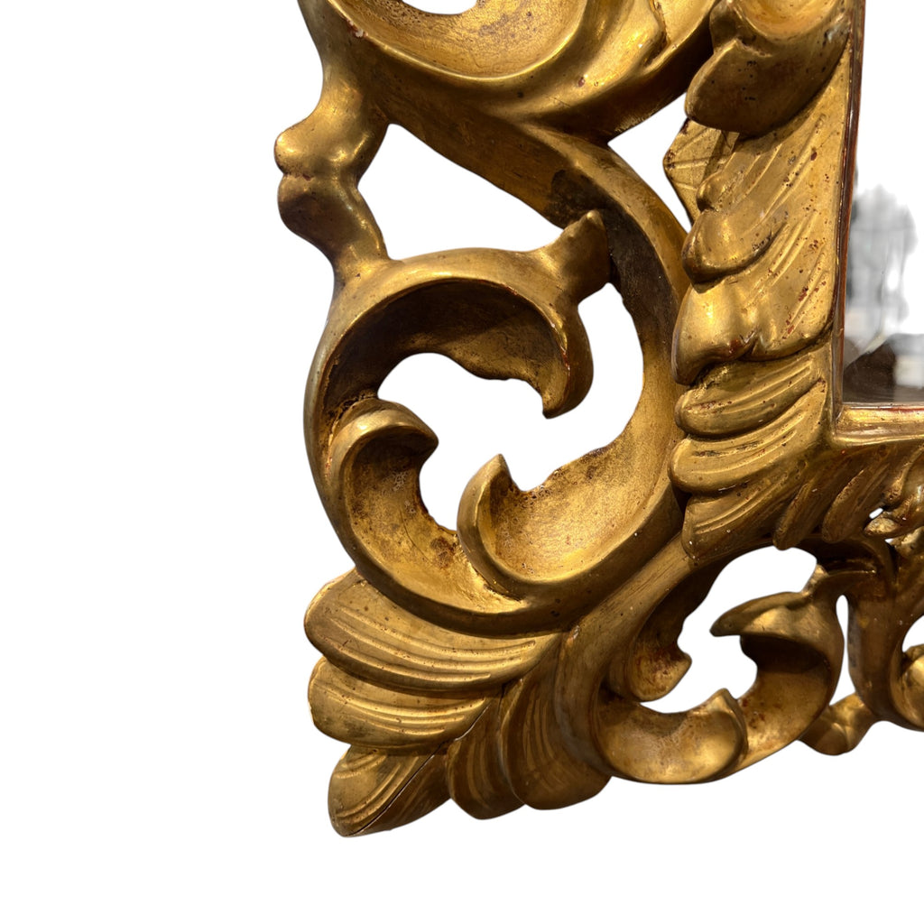 19th Century French Baroque Gilded Wood Mirror