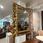 19th Century French Baroque Gilded Wood Mirror
