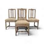 18th Century Swedish Set of 4 Chairs from Stockholm - Stamped by Maker