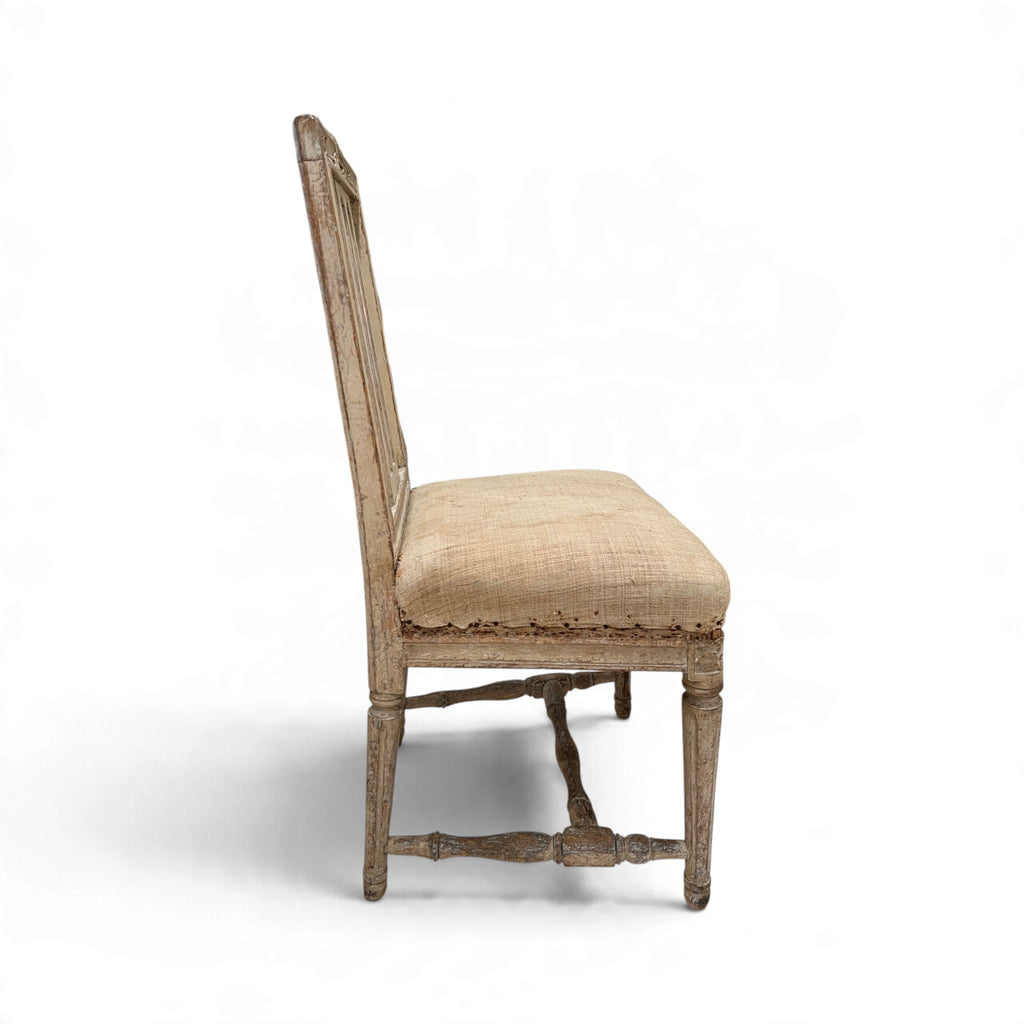 18th Century Swedish Set of 4 Chairs from Stockholm - Stamped by Maker