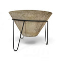 Vintage European Jardiniere with Iron Stand