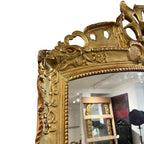18th Century French Regence Mirror with Sunflower