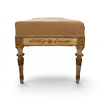 19th Century Italian Neoclassical Painted & Gilded Bench