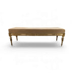 19th Century Italian Neoclassical Painted & Gilded Bench