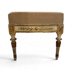 19th Century Italian Neoclassical Painted & Gilded Bench