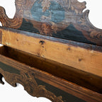 18th Century Italian Cassapanca Bench with Storage Under Seat