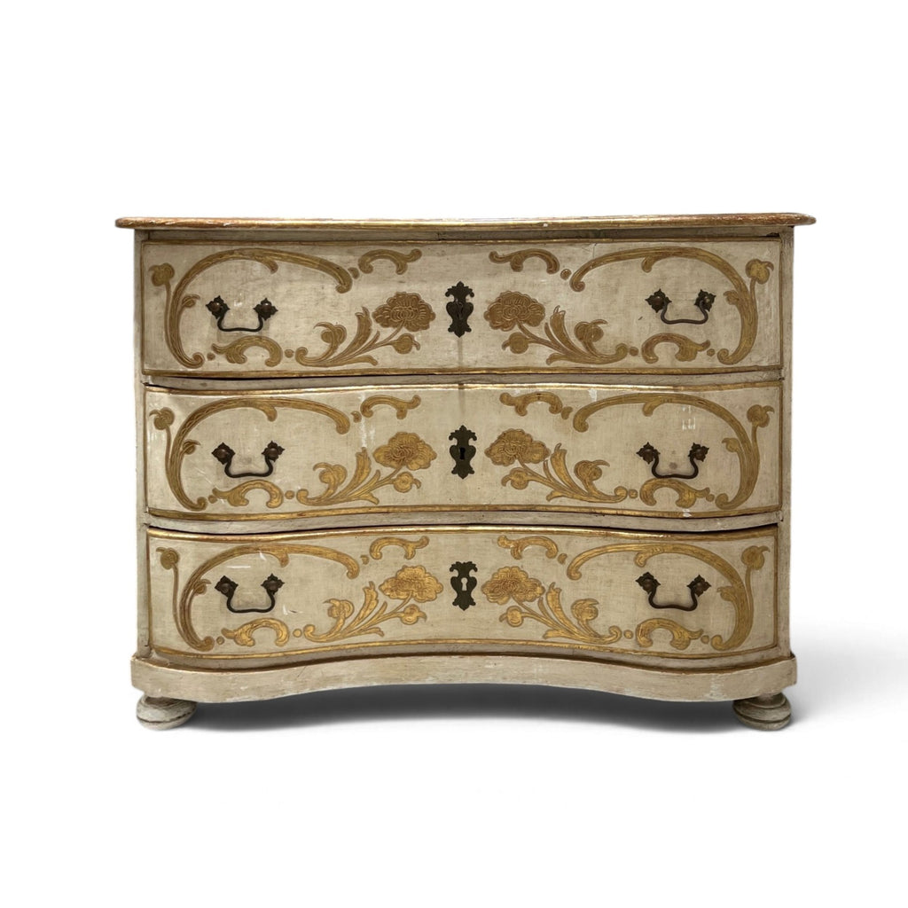 18th Century French Rococo Painted Chest