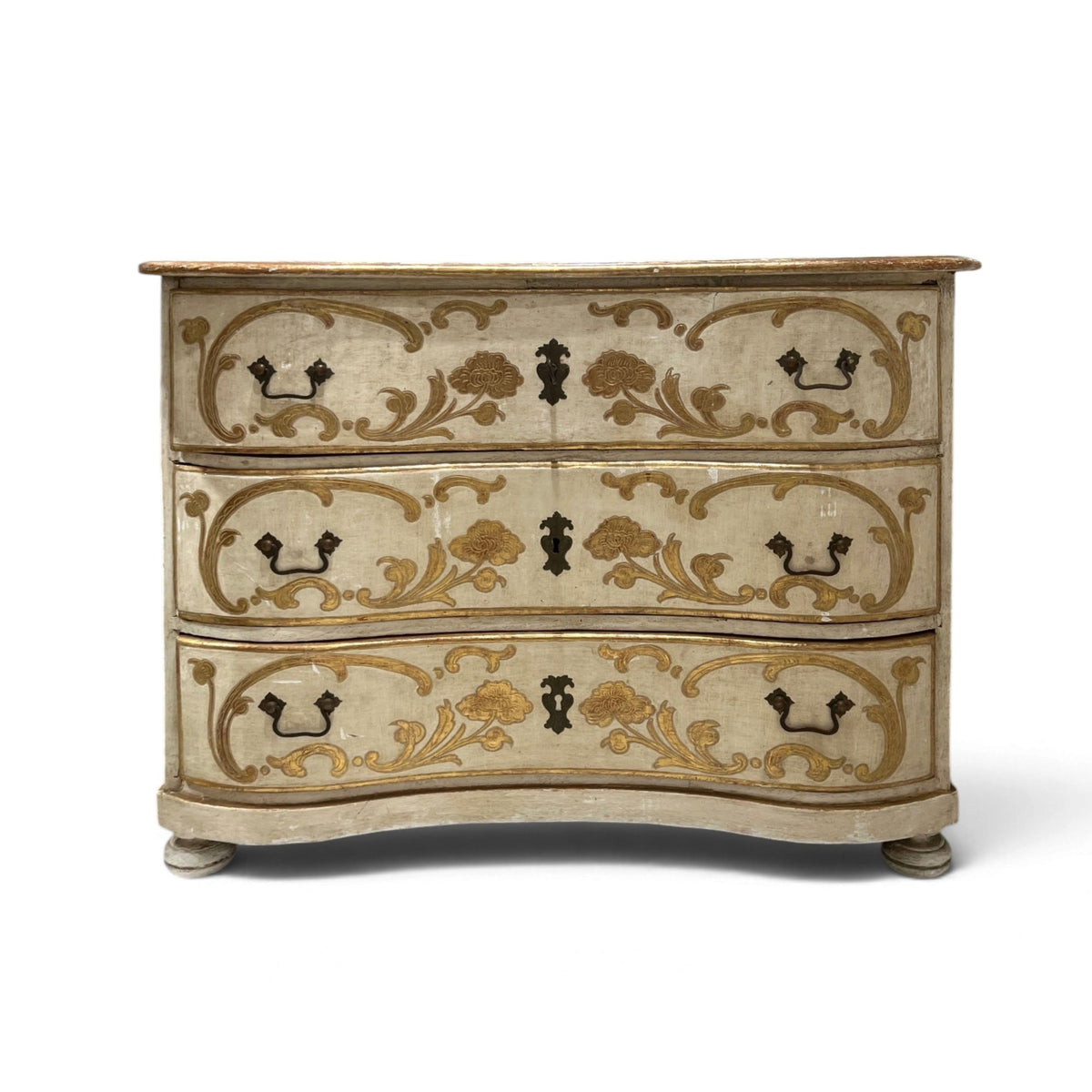 18th Century French Rococo Painted Chest