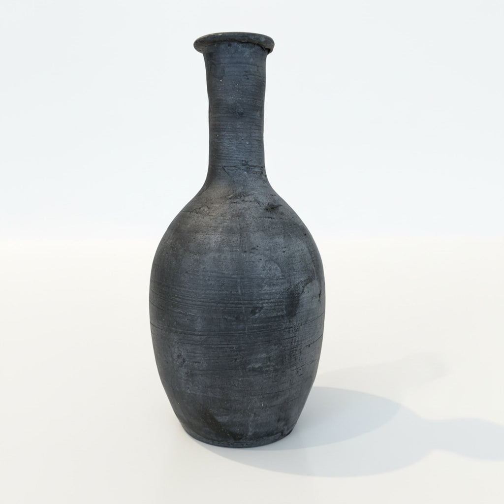 Set of 3 Small Black Vases