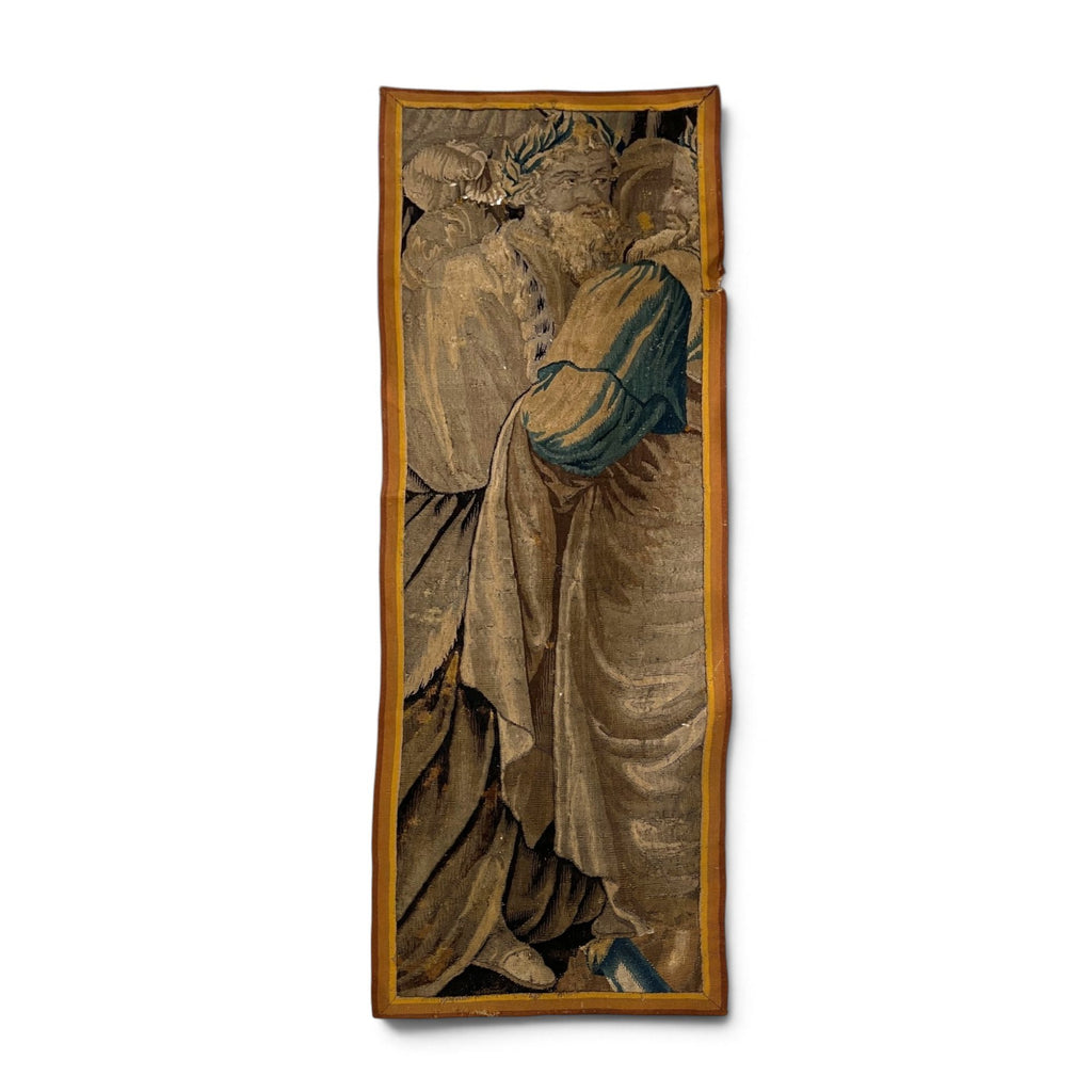 17th Century Belgian Figural Tapestry Fragment
