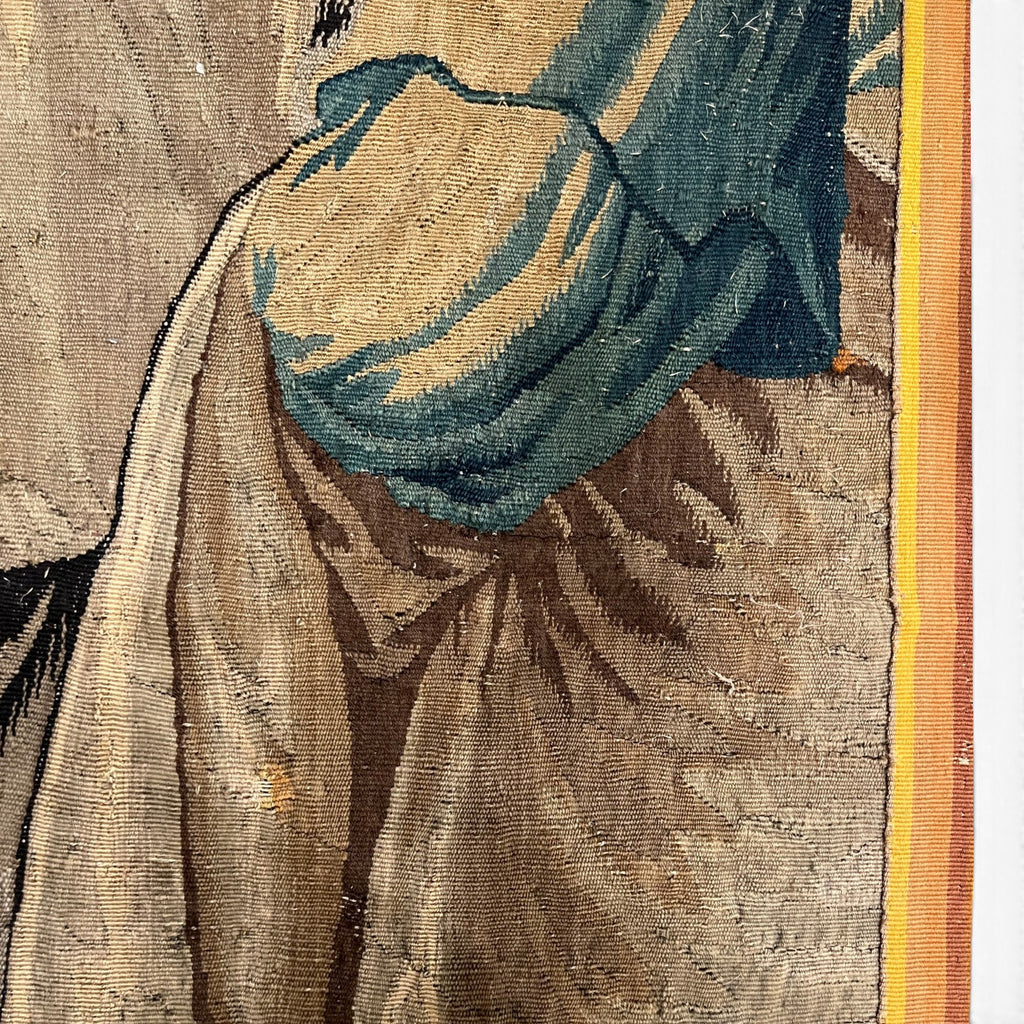 17th Century Belgian Figural Tapestry Fragment