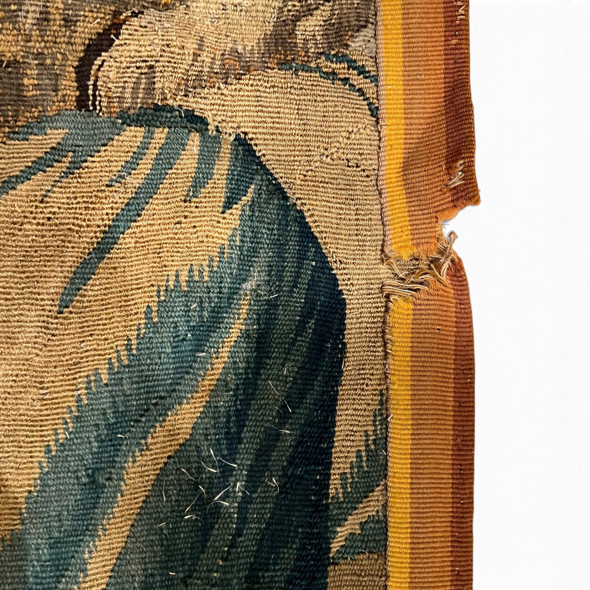 17th Century Belgian Figural Tapestry Fragment