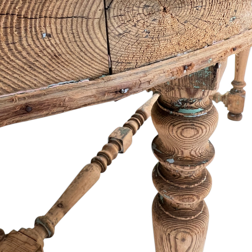 19th Century French Gibier Table with White Marble Top from a Chateau