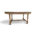 19th Century French Gibier Table with White Marble Top from a Chateau