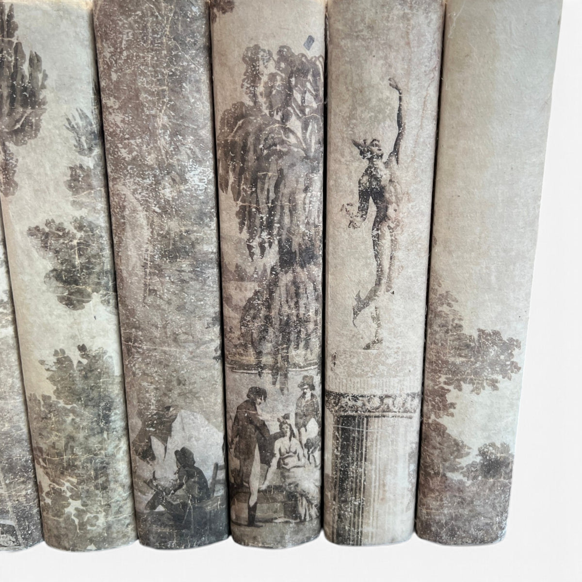Set of 12 Grisaille Books
