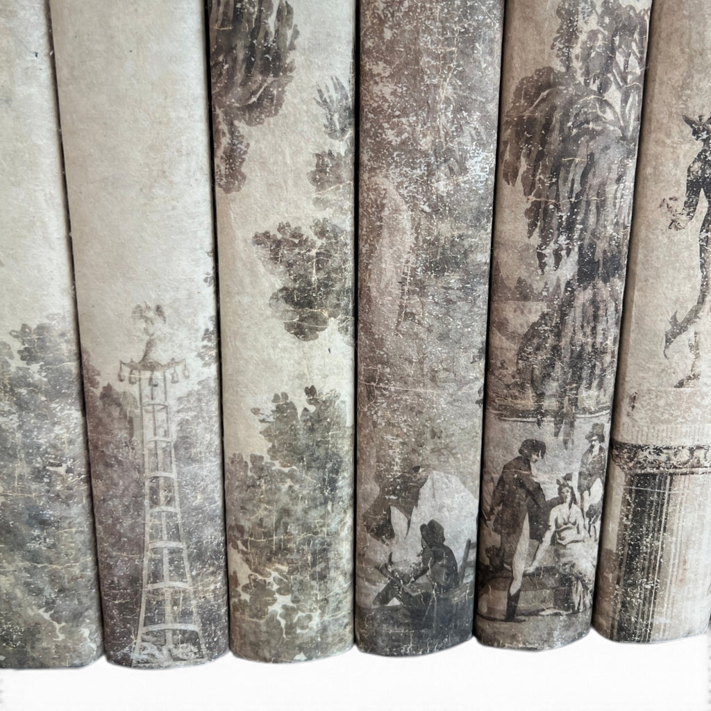 Set of 12 Grisaille Books