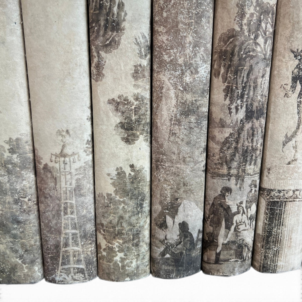Set of 12 Grisaille Books