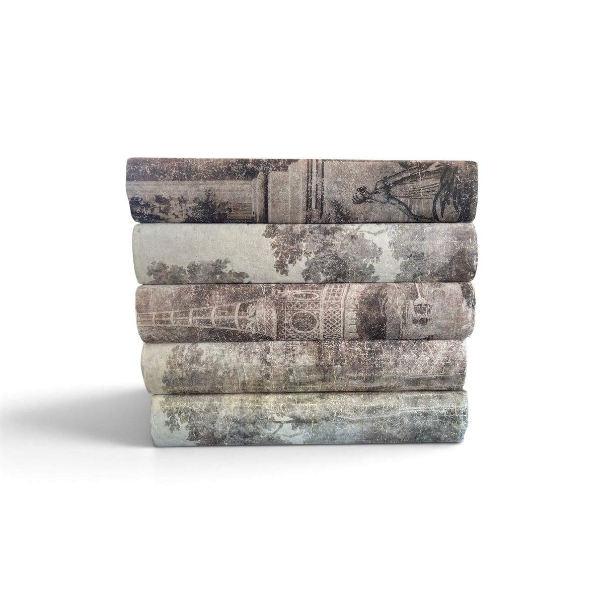 Set of 12 Grisaille Books