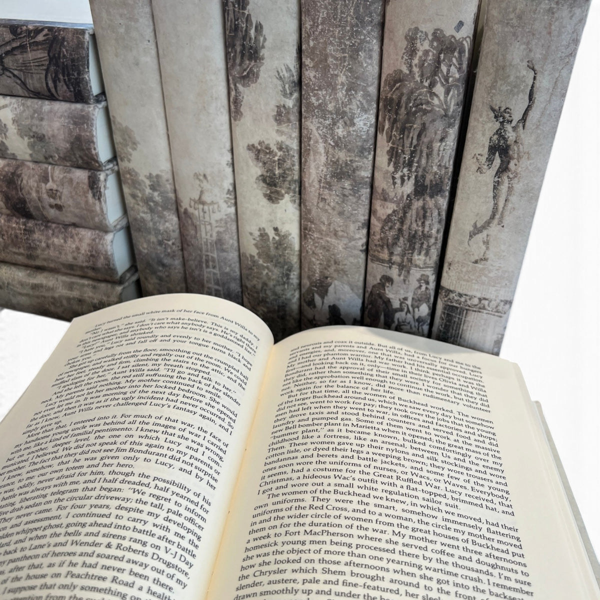 Set of 12 Grisaille Books