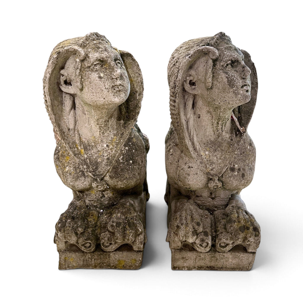 Early 20th Century French Pair of DuBarry Sphinxes