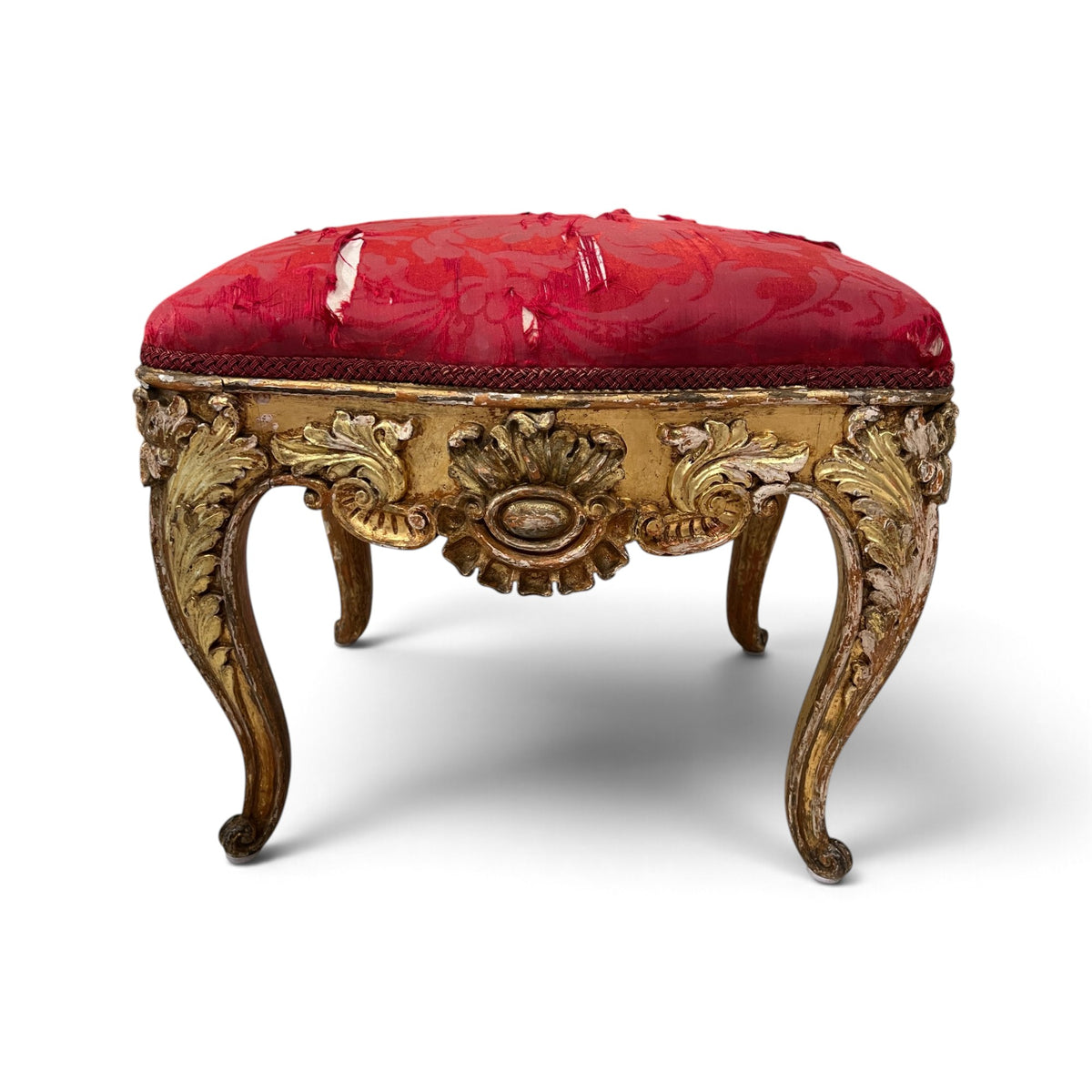 19th Century Gilded Tabouret