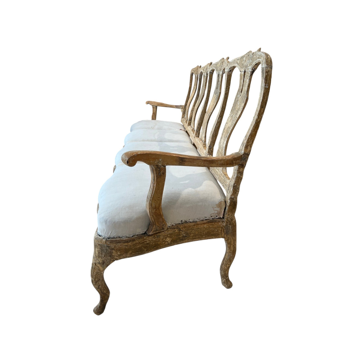 18th Century Swedish Rococo Bench