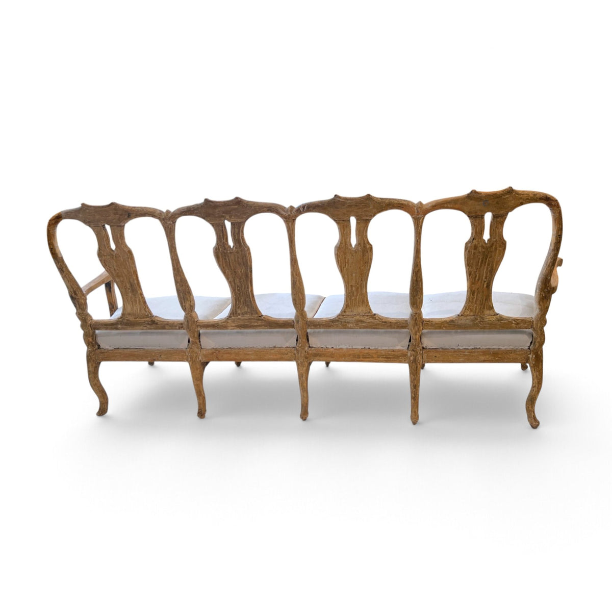 18th Century Swedish Rococo Bench