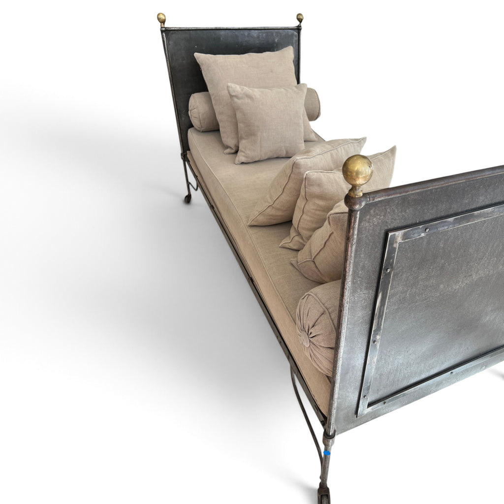19th Century French Pair of Napoleon III Iron Daybeds