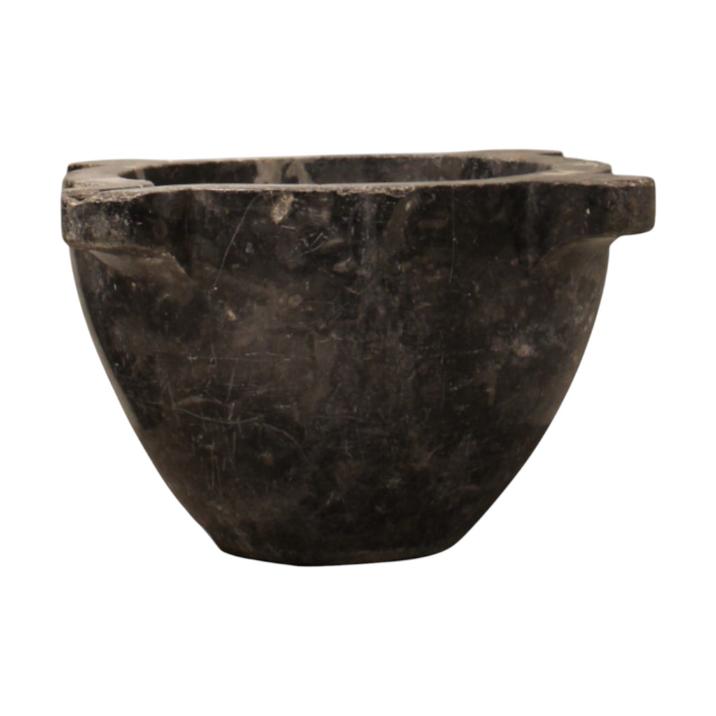 19th Century French Antique Marble Mortar Bowl - Large