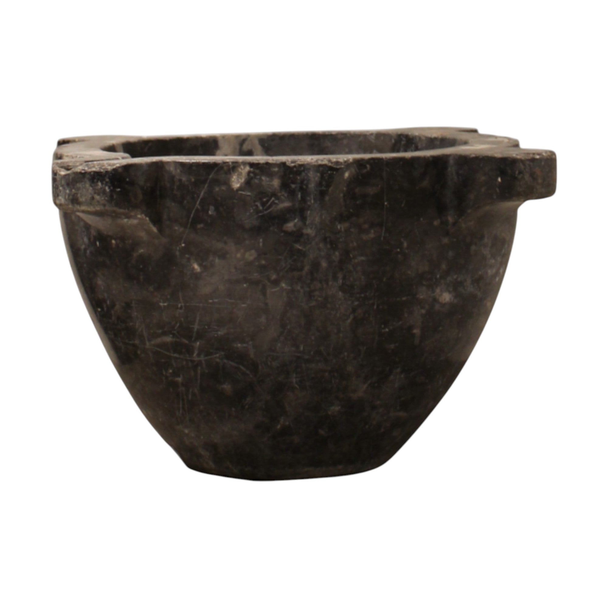 19th Century French Antique Marble Mortar Bowl - Large